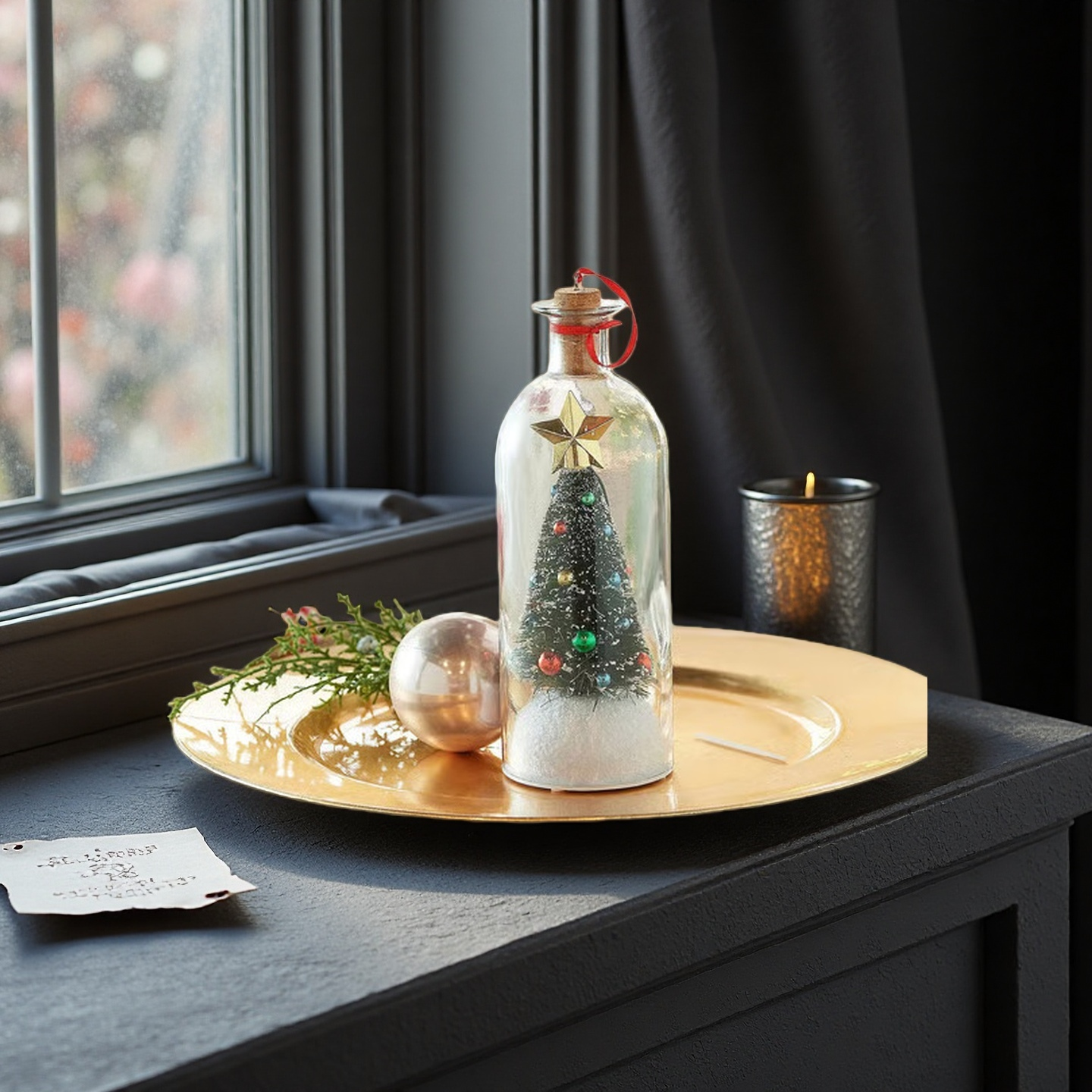 Christmas tree in a bottle with recording function - a gift