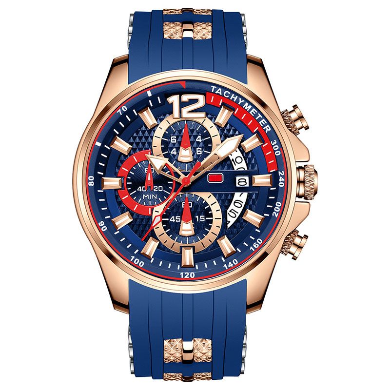 02 Gold Case - Blue Band