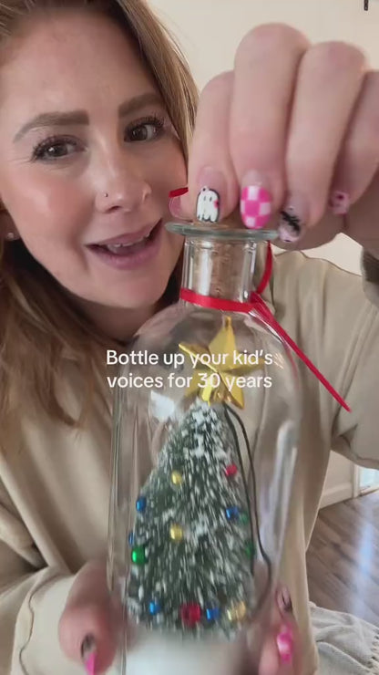 Christmas tree in a bottle with recording function - a gift