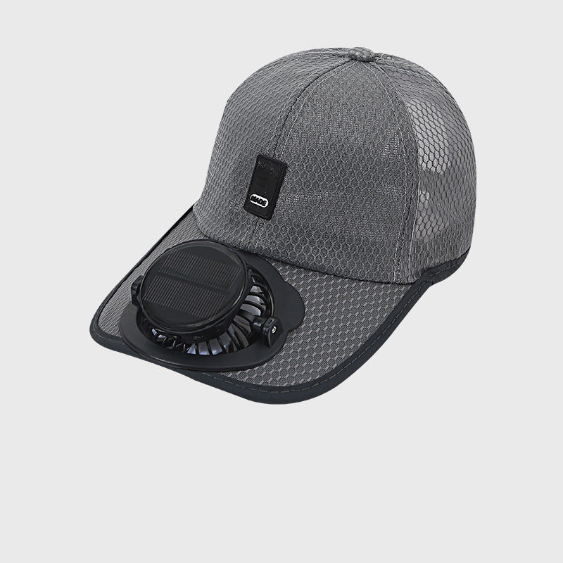 Breathable Baseball Cap with Solar Fan