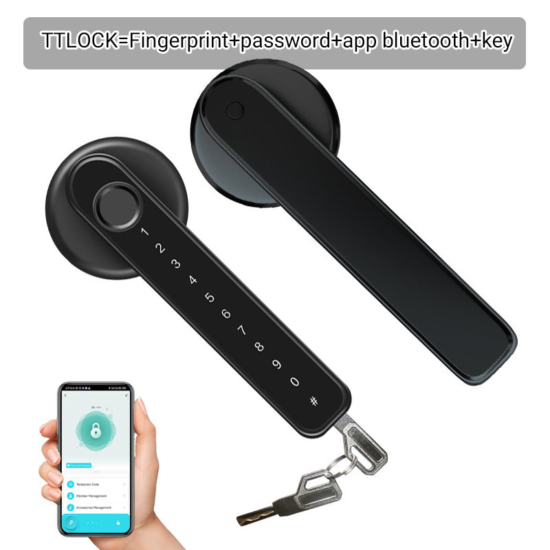 TTLOCK=Fingerprint+password+app bluetooth+key